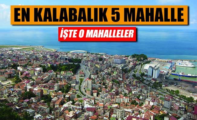 En kalabalık 5 mahalle