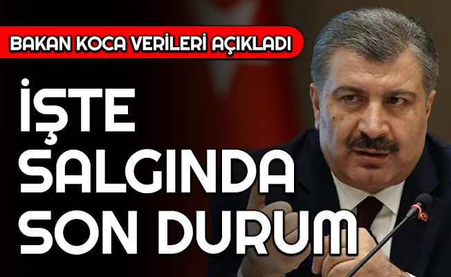 BAKAN KOCA KORONAVİRÜS VERİLERİNİ PAYLAŞTI