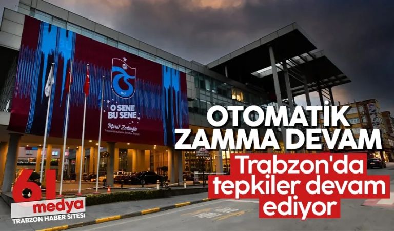 Trabzon'da suya yapılan zamlar sonrası tepkiler devam ediyor!