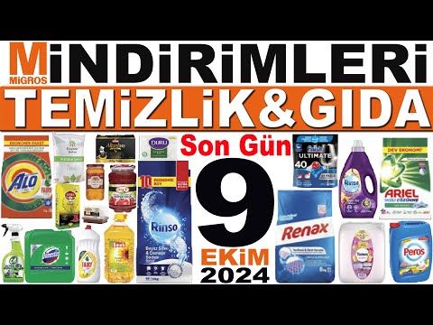 MİGROS İNDİRİMLERİ KAMPANYALARI BU HAFTA | MİGROS DETERJAN GIDA ÇEŞİTLERİ | MİGROSKOP SON GÜN 9 EKİM