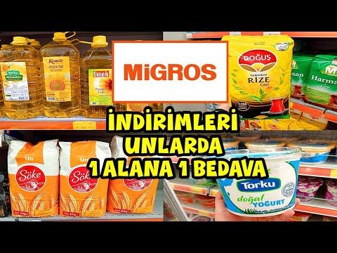 Migros İndirimleri! 5 Litre Yağ ve Çay Fırsatları / Migros'ta Unlarda 1 Alana 1 Bedava / Migros Market Fiyatları